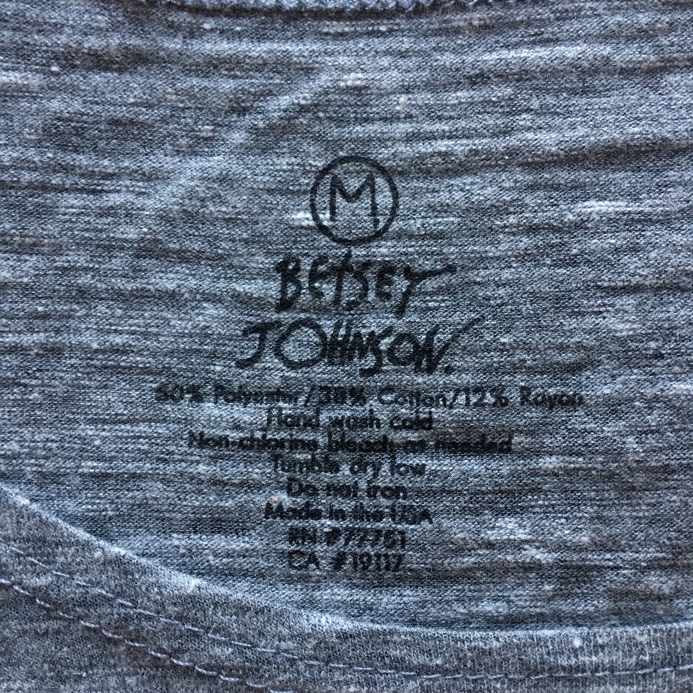betsey johnson grey shirts - Picture 2 of 3